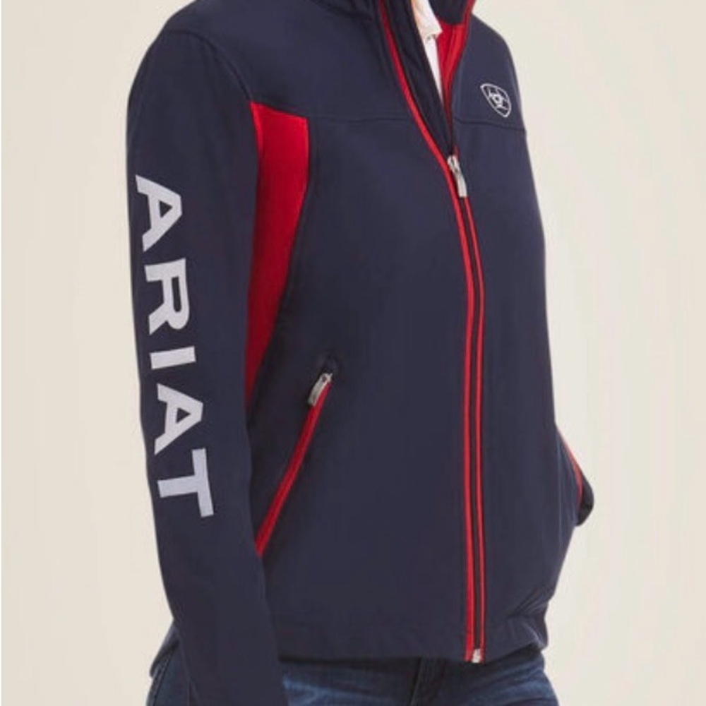 Ariat Women's Utility Jacket in Navy and Red